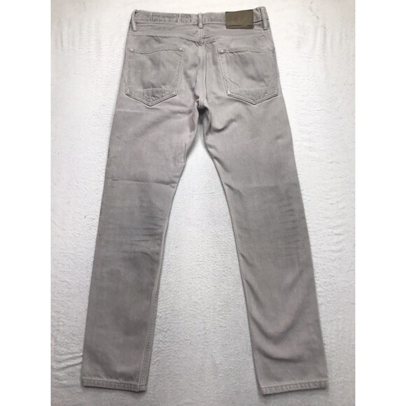 ALLSAINTS Double Cigarette Jean Men 28x28 Gray Button Fly Skinny Slim - Picture 2 of 15